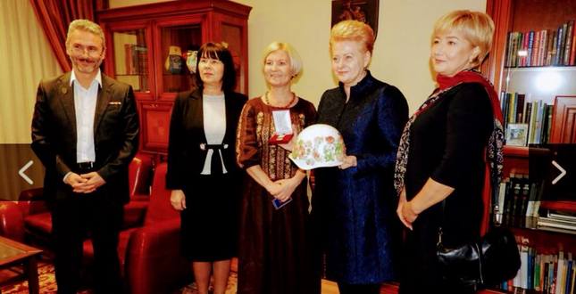 Вікторія Крамаренко в посольстві Литви в Україні.
