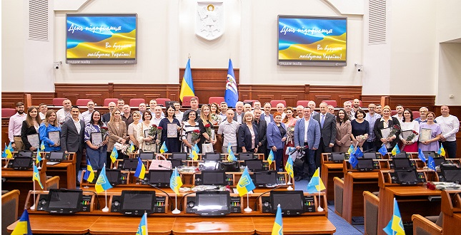 Підприємців Дніпровського району привітали у столичній мерії