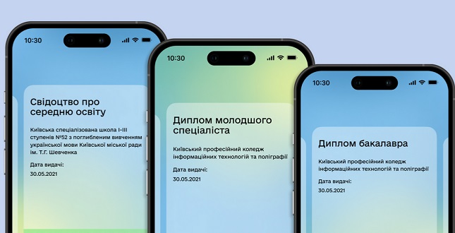 Освітні документи вже в застосунку Дія