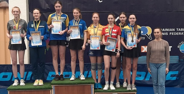 Вихованка ДЮСШ №21 Дніпровського району здобула перемогу на Чемпіонат України з настільного тенісу